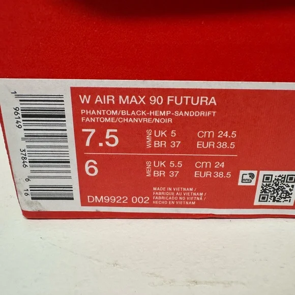 Nike Air Max 90 Futura Sneakers in White, Tan, and Black - Picture 5 of 5